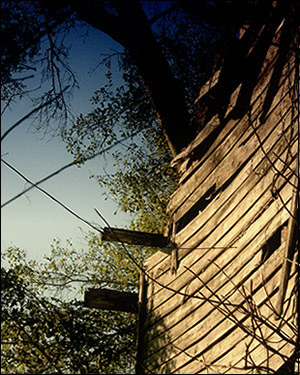 boarded wall